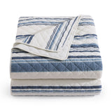 Mystic Stripe Cotton Gauze Quilt Set