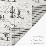 Ranch Life Western Toile Reversible Quilt Set