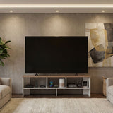 Belga 65" TV Stand with 4 Open Shelves, Modern Media Console for Living Room Entertainment Storage