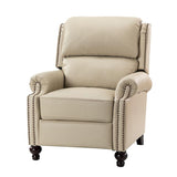 Consuela Mid-century Genuine Leather Recliner