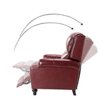 Consuela Mid-century Genuine Leather Recliner