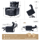 Lay Flat Lift Geri Chairs with Adjustable Head and Lumbar Lateral Support