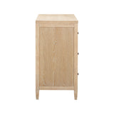 Bristol Park 62" Whitewashed Oak Wood 6-Drawer Dresser