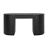 Marlow 64" Wood Executive Desk With Storage