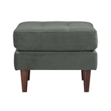 Cave Performance Velvet Ottoman