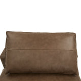 Cali Brown Leather Modular Armless Chair