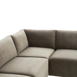 Willow 5-Piece Performance Velvet Modular L Sectional