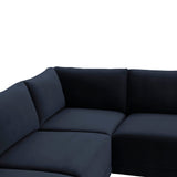 Willow 5-Piece Performance Velvet Modular L Sectional