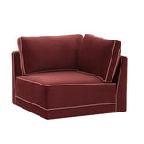 Willow Performance Velvet Modular Corner Chair
