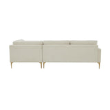 Serena 3-Piece Performance Velvet Chaise Sectional
