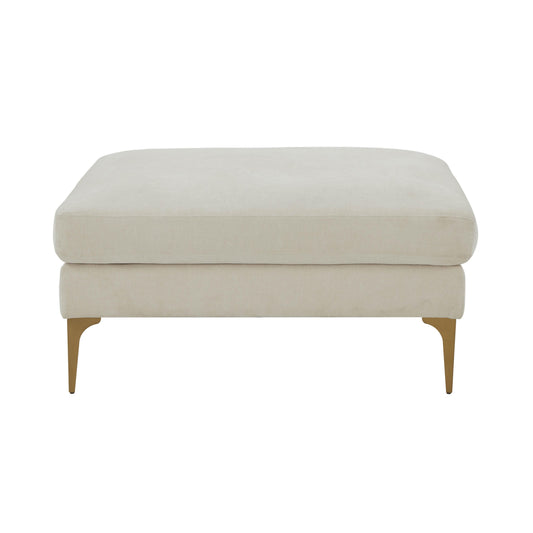 Serena Performance Velvet Ottoman