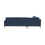 Serena 3-Piece Performance Velvet L-Sectional