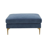 Serena Performance Velvet Ottoman