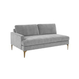 Serena 68" Performance Velvet Modular Loveseat