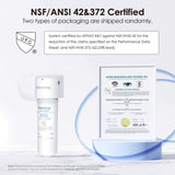 Waterdrop 10UAW Under Sink Water Filter System,NSF/ANSI 42 Certified, With RF10