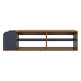 TUHOME Solene TV Stand with Spacious Top Surface and Open Storage Shelves, Modern Media Console for Living Rooms or Entertainment Areas, Functional Organizer for Devices, Books, Décor and Everyday Home Entertainment Essentials