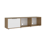 Dorne 65" TV Stand with 4 Open Shelves, 1 Drawer, Modern Media Console for Living Room Entertainment Storage
