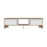 Dago 65" TV Stand with 4 Open Shelves, 2 Doors, Modern Media Console for Living Room Entertainment Storage