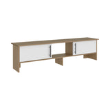 Dago 65" TV Stand with 4 Open Shelves, 2 Doors, Modern Media Console for Living Room Entertainment Storage