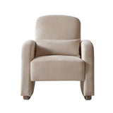 Richard Modern Solid Wood Rocking Chair with Lumbar Pillow