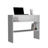 TUHOME Being 39-Inch Narrow Console Table with Two-Tier Shelf Design, Slim Entryway and Hallway Storage Table for Decor, Organization and Display, Space-Saving Modern Table for Living Room or Home Office