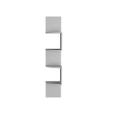 TUHOME Rosset Corner Shelf with Full-Wall Vertical Design and Multiple Floating Shelves Offering Space-Saving Decorative Display and Modern Storage Functionality in Durable Engineered Wood for Contemporary Home Interiors