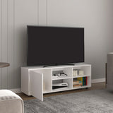 Arion Modern Coffee Table with Open Shelf Storage and One Big Drawer, Two-Tone Living Room Center Table with Wide Top Surface
