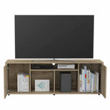 Prana Tv Stand fot TV´s up 60" Four Shelves, Two Cabinets With Single Door