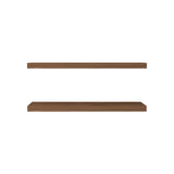 TUHOME Ecco 31.5-Inch Floating Shelves Set of Two with Hidden Brackets, Modern Wall-Mounted Shelves for Bedroom, Bathroom or Living Room Décor, Minimalist Display and Storage Solution for Books, Photos and Accessories
