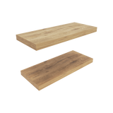 TUHOME Ecco 31.5-Inch Floating Shelves Set of Two with Hidden Brackets, Modern Wall-Mounted Shelves for Bedroom, Bathroom or Living Room Décor, Minimalist Display and Storage Solution for Books, Photos and Accessories