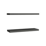 TUHOME Ecco 31.5-Inch Floating Shelves Set of Two with Hidden Brackets, Modern Wall-Mounted Shelves for Bedroom, Bathroom or Living Room Décor, Minimalist Display and Storage Solution for Books, Photos and Accessories