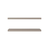 TUHOME Ecco 31.5-Inch Floating Shelves Set of Two with Hidden Brackets, Modern Wall-Mounted Shelves for Bedroom, Bathroom or Living Room Décor, Minimalist Display and Storage Solution for Books, Photos and Accessories