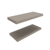TUHOME Ecco 31.5-Inch Floating Shelves Set of Two with Hidden Brackets, Modern Wall-Mounted Shelves for Bedroom, Bathroom or Living Room Décor, Minimalist Display and Storage Solution for Books, Photos and Accessories