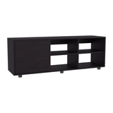 Adel 51" Wide TV Stand with One Door Cabinet, Four Open Shelves, Modern Media Console with Cable Management for Living Room, Entertainment Center for TVs up to 60", Stylish Storage for TV Room & Home Decor
