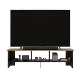 Belga 65" TV Stand with 4 Open Shelves, Modern Media Console for Living Room Entertainment Storage