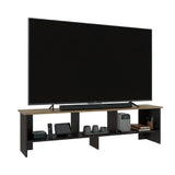 Belga 65" TV Stand with 4 Open Shelves, Modern Media Console for Living Room Entertainment Storage