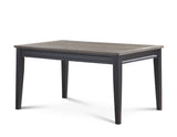Raven Noir 6 Piece Dining Set (Table, Bench & 4 Side Chairs)
