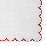 Scallop Edge Napkins - Red
