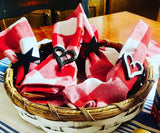 Red Cloth Napkins - Dinner Napkins