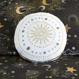 Celestial Gold Starry Sky Metallic Comforter Set, Charcoal
