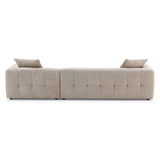 Kaynes Right Sectional Mocha Boucle Sofa