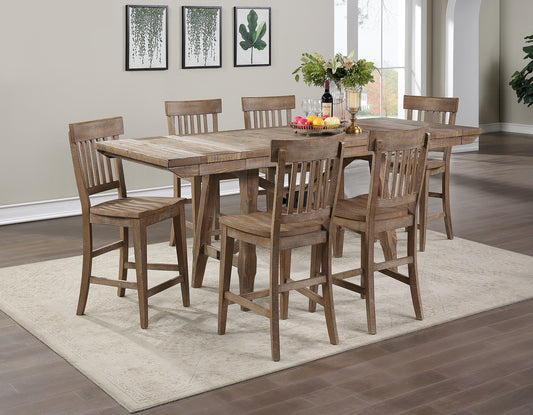 Riverdale 7-Piece Counter Set (Counter Table , 6 Side Chairs)