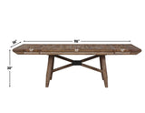 Riverdale Trestle Table with 4 Upholstered Side Chairs