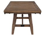 Riverdale Trestle Table with 4 Upholstered Side Chairs