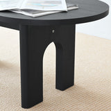 Roma 48" Modern Oval Coffee Table