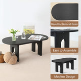 Roma 48" Modern Oval Coffee Table