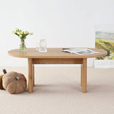 Roma 48" Modern Oval Coffee Table