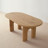Roma 48" Modern Oval Coffee Table