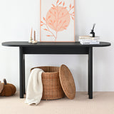 Roma 60" Modern Oval Console Table