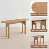 Roma 60" Modern Oval Console Table